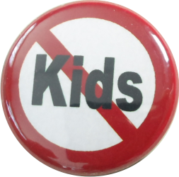 Kids verboten Button